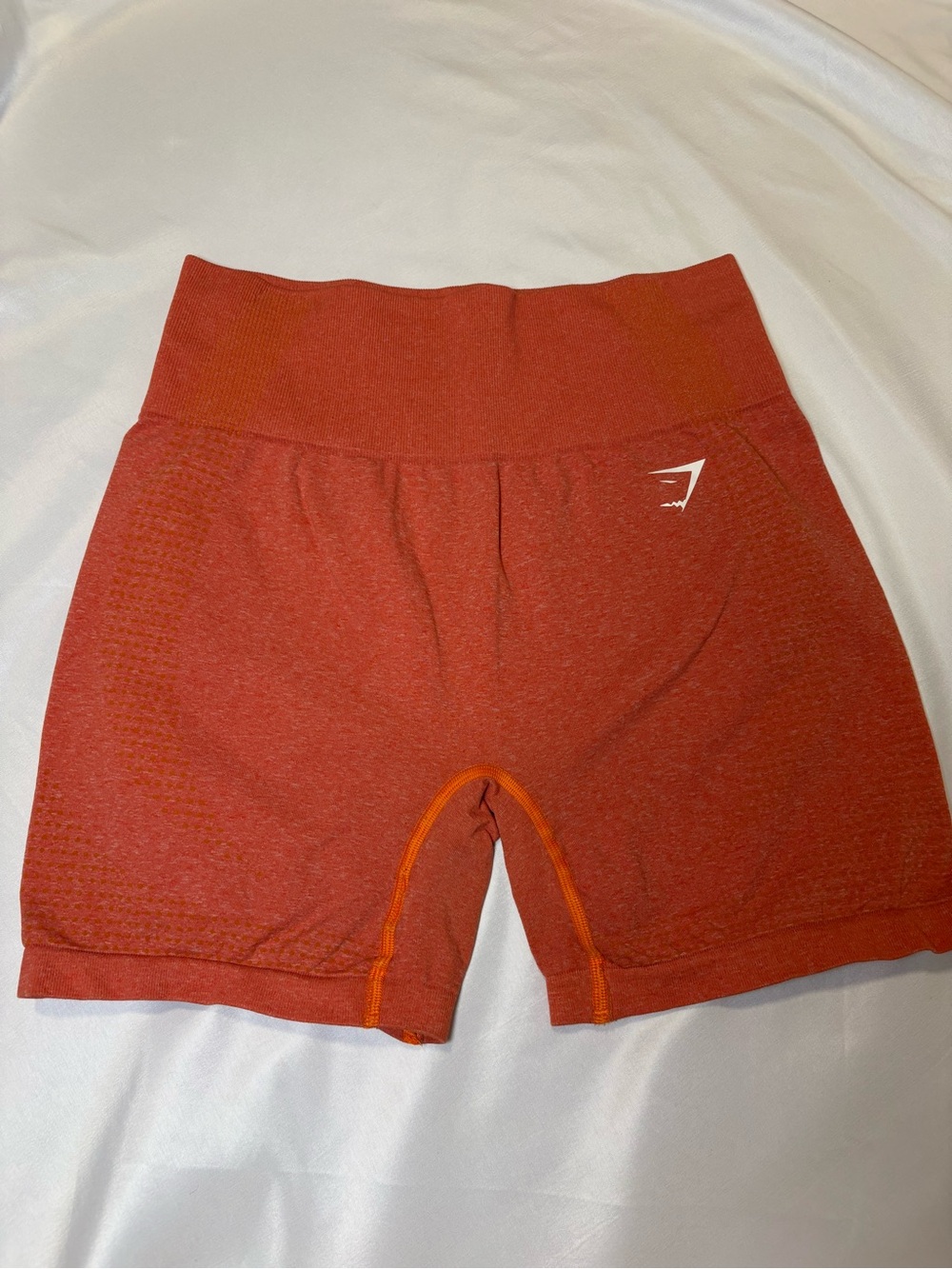 Gymshark Women's High-Waist Seamless Bike Shorts - Rust